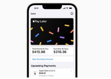 苹果在美国正式推出Apple Pay Later先买后付服务
